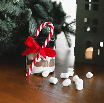 Wichtelgeschenk: Marshmallow Kakao Mix im Glas