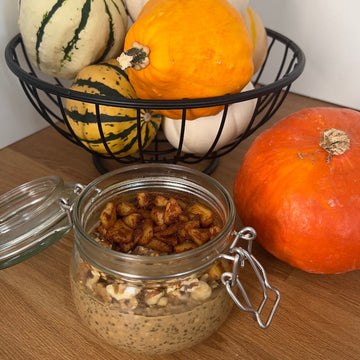 Herbstliche Cappuccino-Pumpkin-Spice Overnight Oats