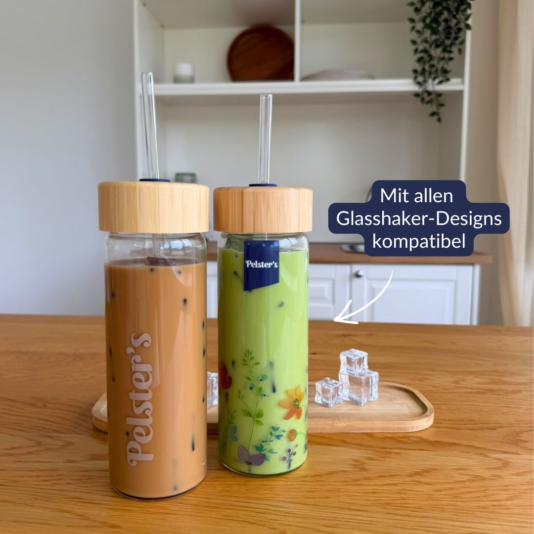 Bambusdeckel mit Glasshaker
