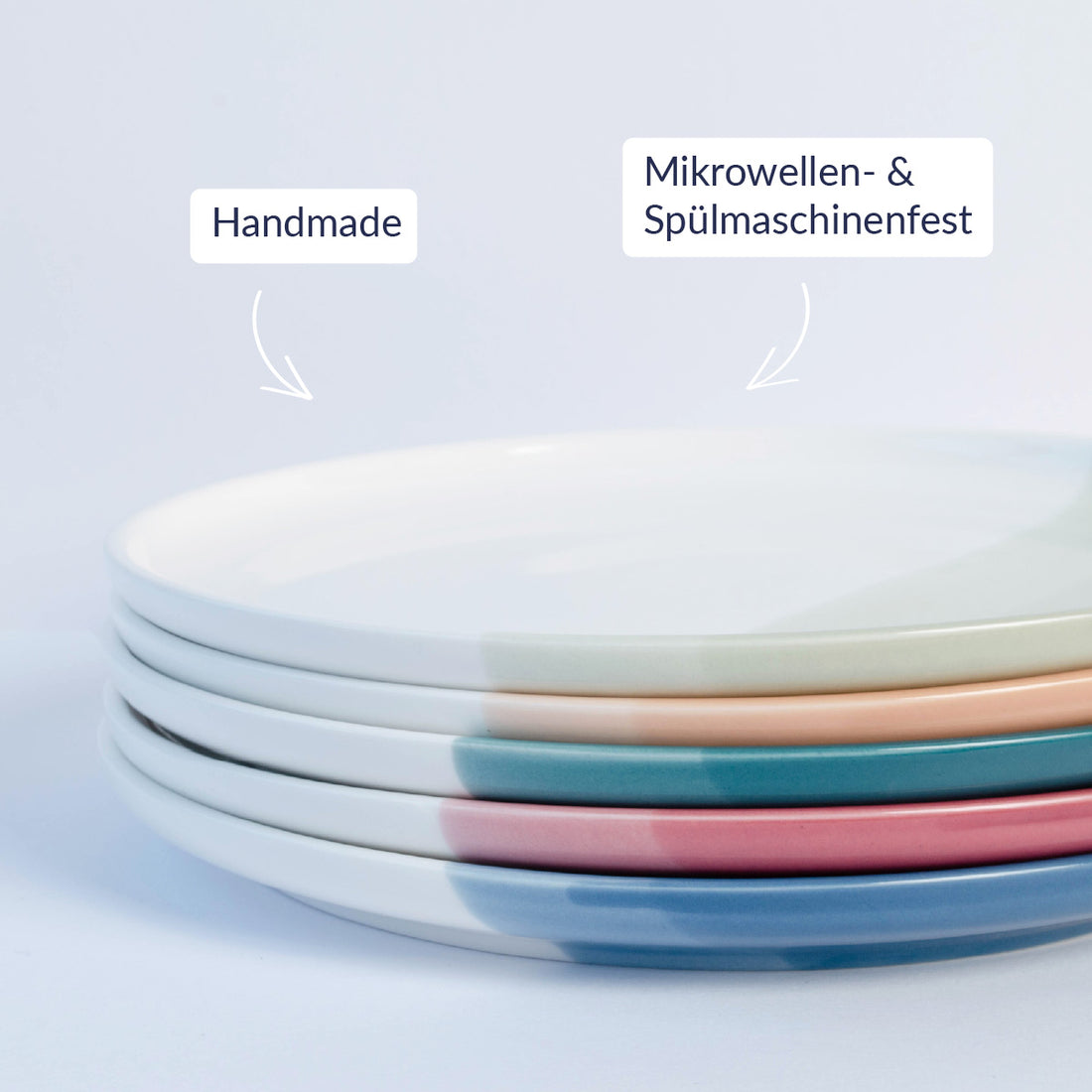 Pelster's Frühstücksteller in stilvollen Farben als zweier Set