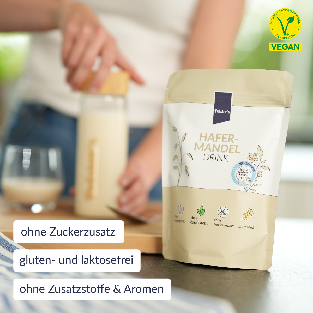 Hafer-Mandeldrink mit USPs