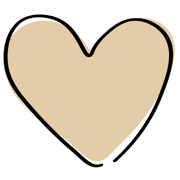 beiges Herz Icon 