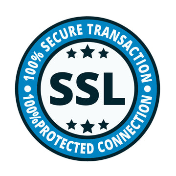 100% secure transaction and protected connection logo