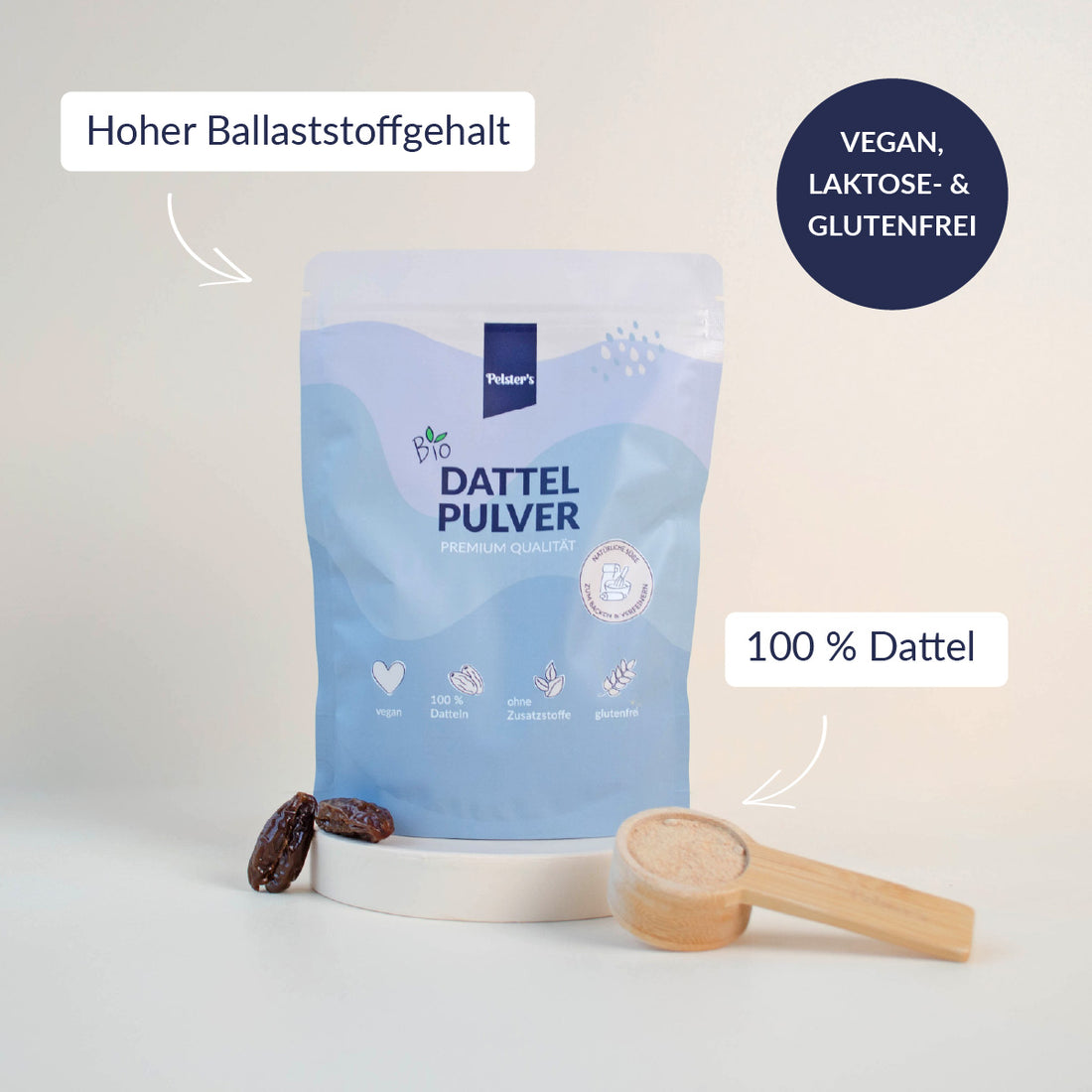 Pelster's Bio Dattelpulver.