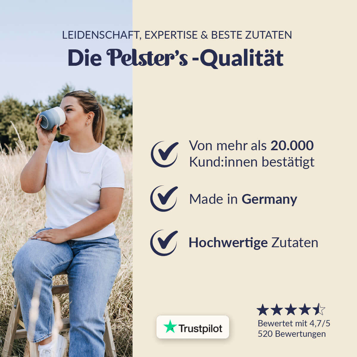 Die Pelster's-Qualität mit hochwertigen Zutaten und über 20.000 zufriedenen Kunden