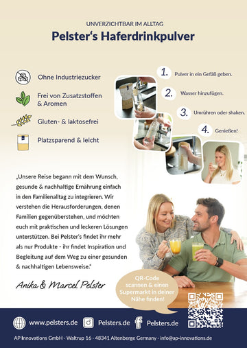 Wieso Pelster's Haferdrinkpulver im Alltag unverzichtbar ist 